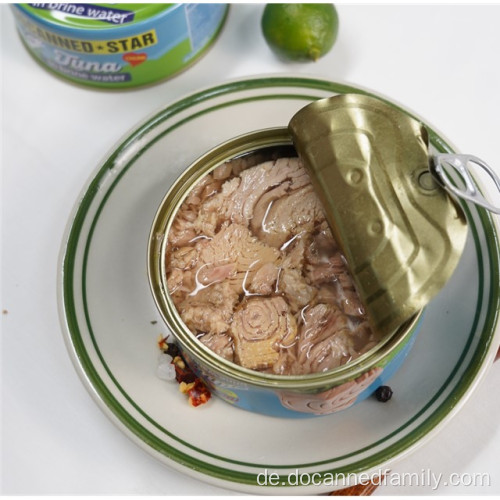 maßgeschneiderte Thunfischkonserven in Salzlake/Sojaöl